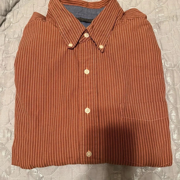 SADDLEBRED~MEN’S SHIRT~CORAL/BROWN~3X TALL - Picture 7 of 7